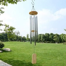 29" Wind Chimes Large Deep Tone Chapel Bells 5 Tubes Outdoor Garden Home Decor