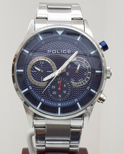 Genuine police mens watch blue - mens,