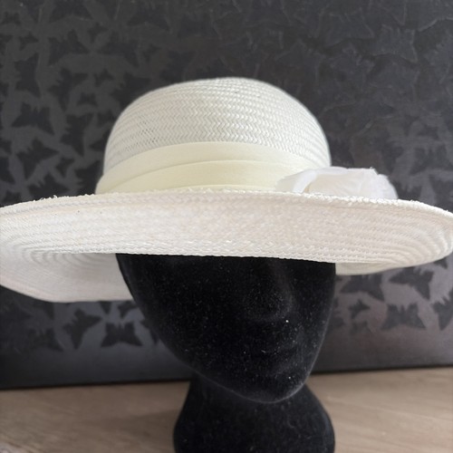 Vintage white and - vintage, hat