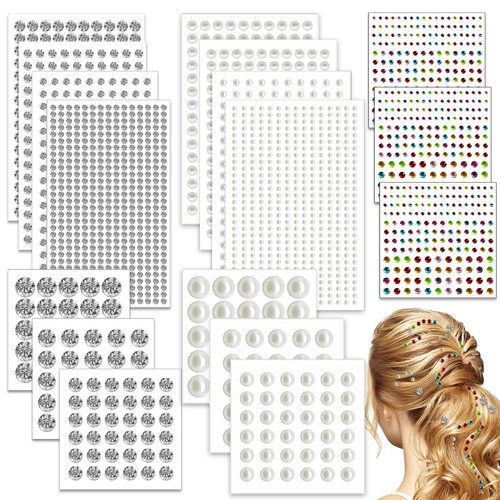 2548 hair gems rhinestone - hair,