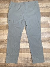 Eddie Bauer Rainier Pant Women 18 Blue Hiking Lightweigh UPF Cargo Stretch Tech