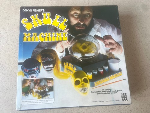 Vintage skull machine - skull, machine,