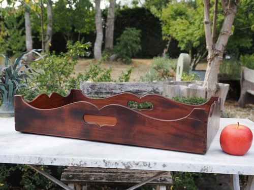 Antique scalloped edge butlers - scalloped,