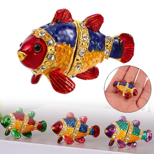 Vintage jewelry box - box, fish