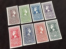 SPAIN 1950 Centenary of Spanish stamp Edifil 1075-1082 MNH Reproduction Stamp sv