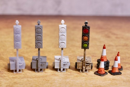 Temporary traffic lights - traffic,