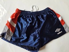Umbro Nylon Sprinter Shiny Shorts Glanz Pants Football 27 W To 30 W England 