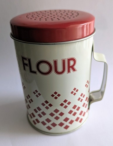Vintage retro tin - tin, flour