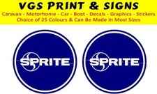 SPRITE CIRCLE CARAVAN MOTORHOME STICKERS DECAL CHOICE OF COLOURS #007