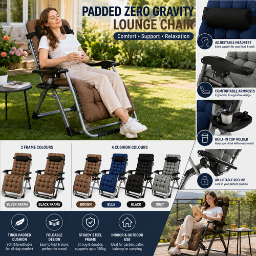 Padded zero gravity reclining - zero,