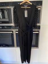 New With Tags This Lonely Jumpsuit With Polka Dot Shere Sleeves In Petite 16s