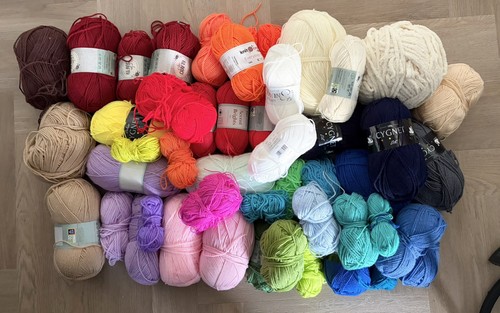 3kg bundle job lot wool - 3kg, yarn