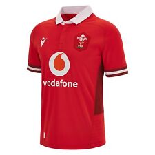 Macron Wales WRU Mens Official Home Rugby Shirt // RRP £77.99