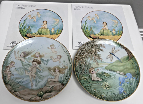 Vintage plate water babies - vintage,