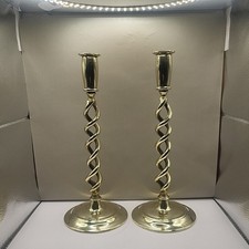Pair Antique Victorian Brass