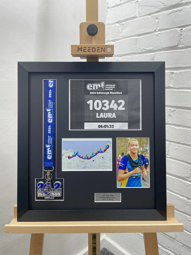 Edinburgh marathon medal frame - marathon,