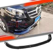 For Mercedes Benz Vito Van Front Bumper Lip Spoiler Splitter Body Kit Glossy Blk