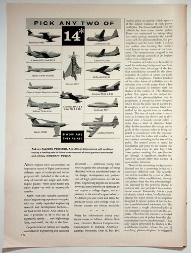 Allison engineering 1957 print - allison,