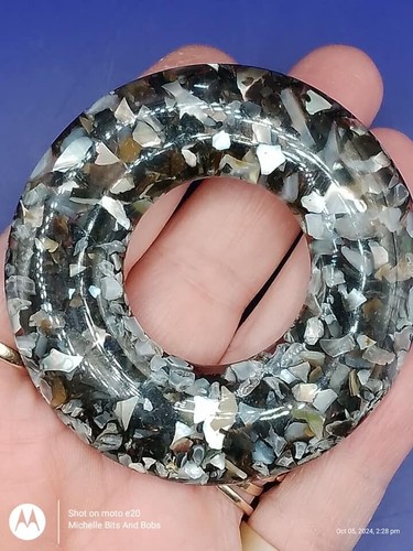 Large resin ring shape natural - ring,