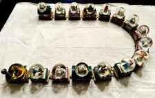 Bradford Exchange Thomas Kinkade Wonderland Express 16 pcs. Snow Globe Train COA