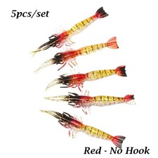 5x Soft Silicone Shrimp