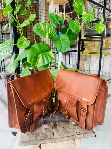 Leather bag saddle genuine - bag,