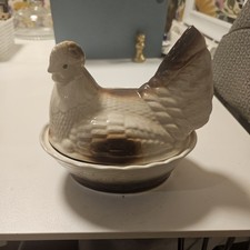 Ceramic cream chicken egg