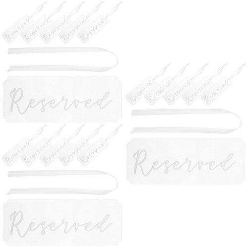 Reusable acrylic reserved - reusable, sign