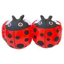 Ladybug Ladybird Kids Children Toddler Inflatable Swim Swimming Float Armbands