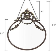 Antique Inspired Hanging Oval