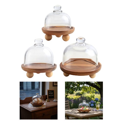 Wooden cake stand with - wooden,
