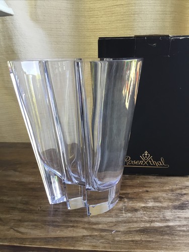 Rosenthal accordion glass vase - glass,