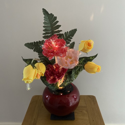 Vintage fibre optic flower - fibre,