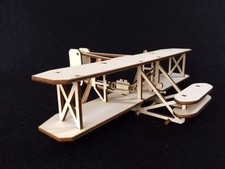 Laser Cut Wooden Wright Brothers Plane 3D Model/Puzzle Kit