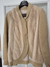 Champagne Mink Real Fur Jacket