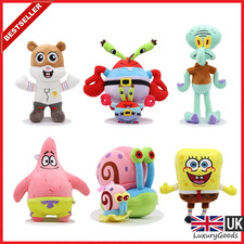 🟡SpongeBob SquarePants Plush Toy Cartoon Stuffed Plushie Patrick Krabs Garry TV