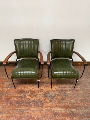 Pair green leather - green,