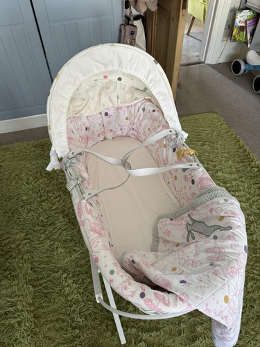 Babies moses basket with - with, white