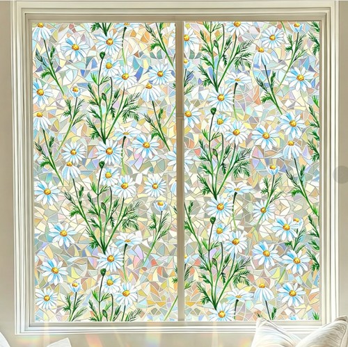 Rainbow frosted window - rainbow,