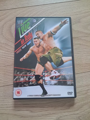 Rare wwe live italy dvd - wwe,