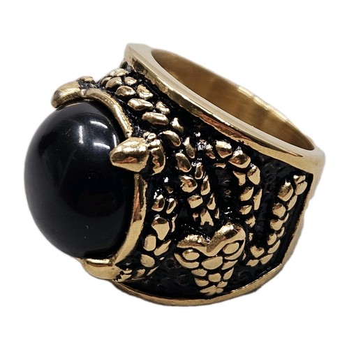 Men gold tone serpent - gold,