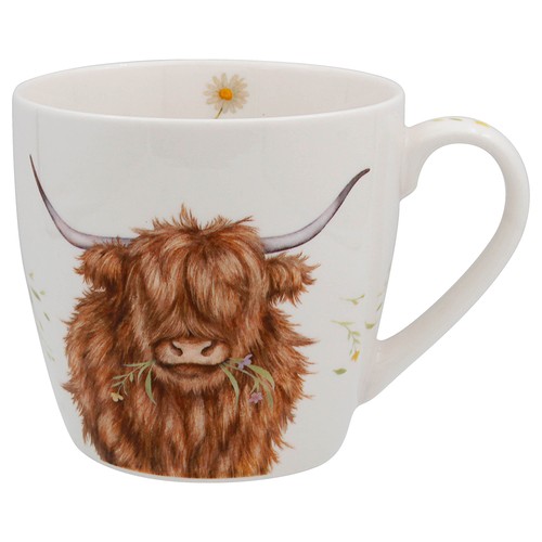 Breakfast mug highland cow - mug,