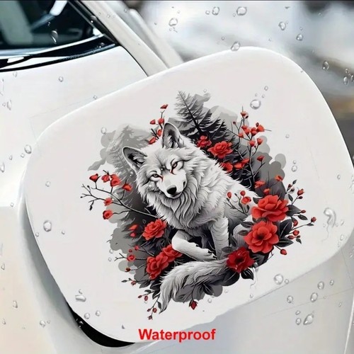 Wolf and roses fantasy - and,