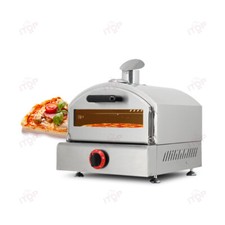 Single Stone Pizza Oven LPG Gas Pizza Oven Portable 1 Deck Outdoor Baker 0-350℃