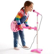 Kids Pink Electric Guitar &