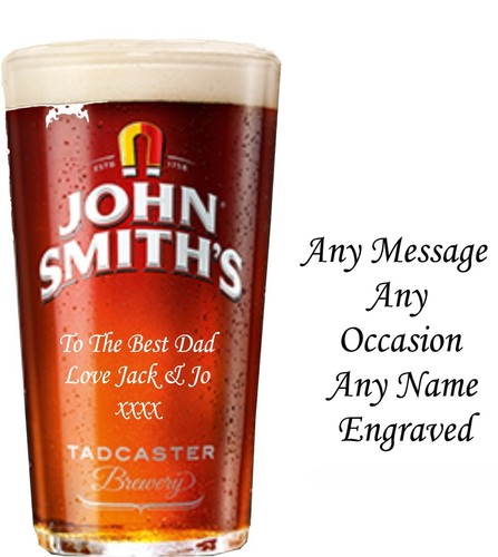 Personalised engraved pint - engraved,