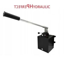 Hydraulic hand pump double acting 25ccm for double-acting cylinders + tank 7L ex