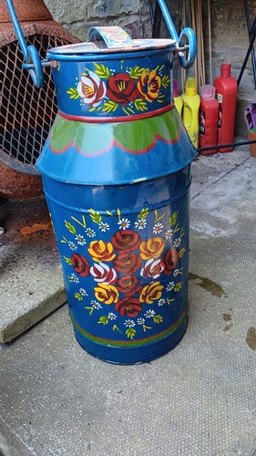 Vintage hand painted bargeware - hand,