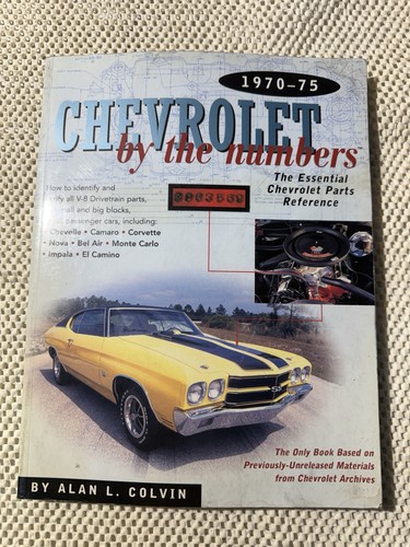 Chevy numbers book 1970 - book,