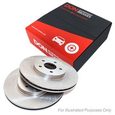 2x Brake Discs Vented For Ford